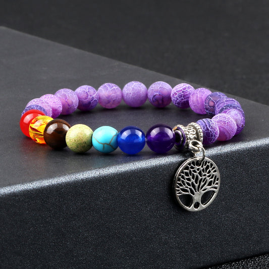 Sacred Balance Tree of Life 7 Chakra Bracelet