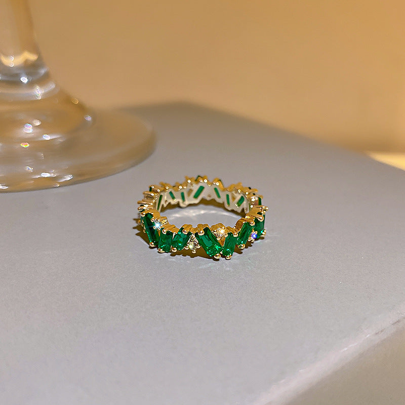 Eternal Radiance Emerald Crystal Ring