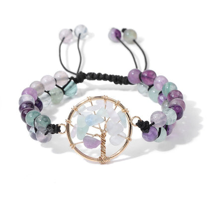 Fluorite Tree of Life Renewal Bracelet