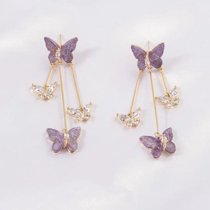 Enchanted Butterfly Crystal Earrings