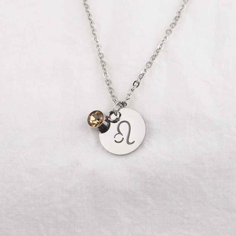 Balance Zodiac Crystal Necklace