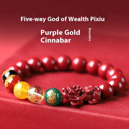 Cinnabar Pi Xiu Wealth Guardian Bracelet