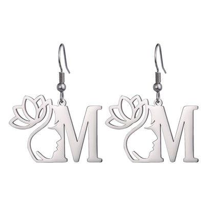 Personalized Lotus Aura Earrings