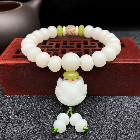 White Lotus Harmony Bracelet