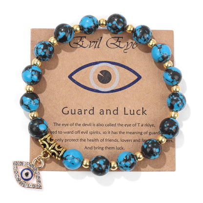 Amethyst Guardian Evil Eye Bracelet