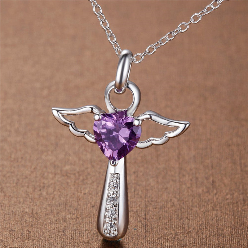 Eternal Wings of Guardian Heart Necklace