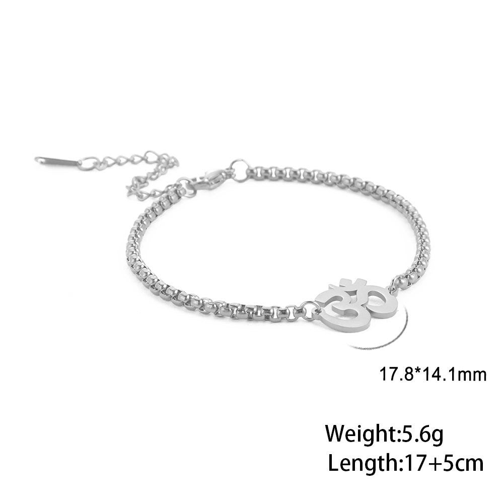 Lunar Harmony Om Bracelet