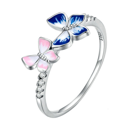 Eternal Bliss Crystal Butterfly Ring