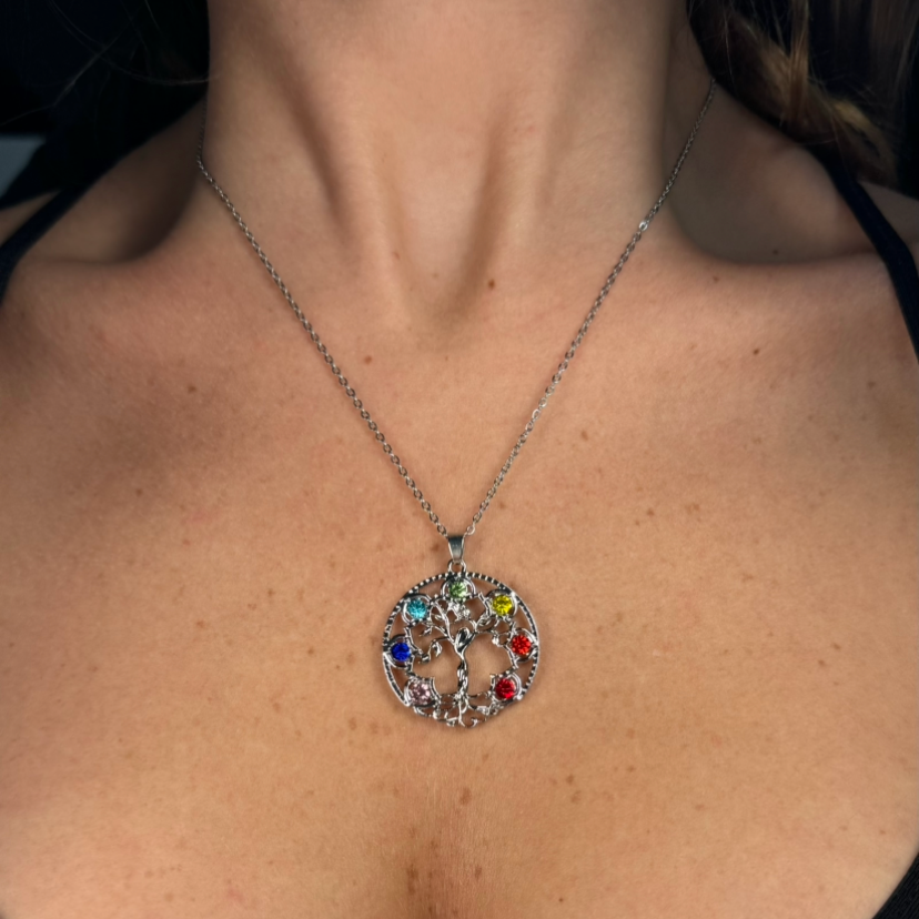 Tree Of Life Healing Crystal Necklace