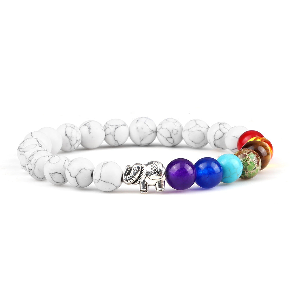 7 Chakras Elephant Energy Bracelet