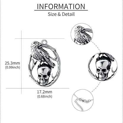 Raven’s Omen Skull Necklace