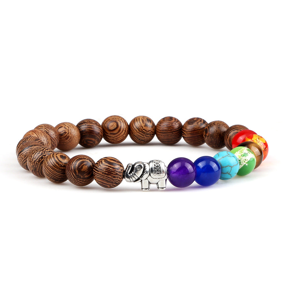 7 Chakras Elephant Energy Bracelet