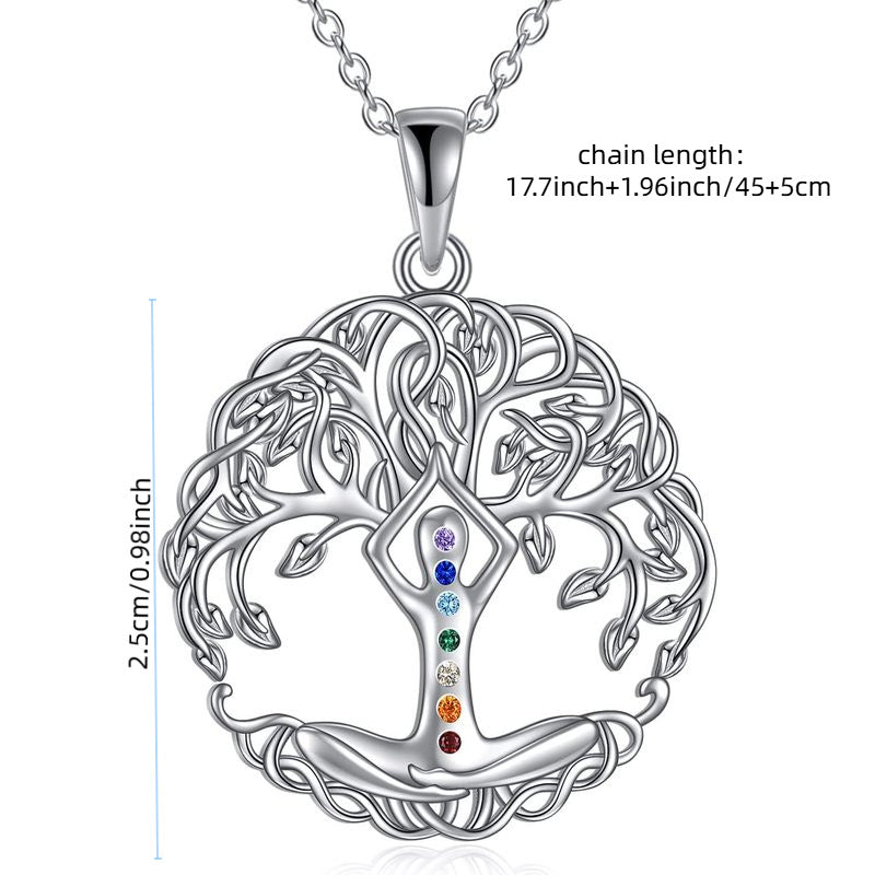 7 Chakras Tree of Life Energy Necklace