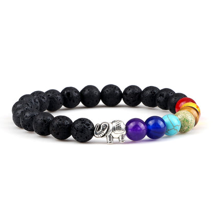 7 Chakras Elephant Energy Bracelet