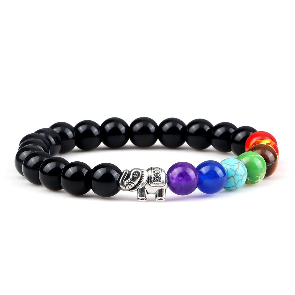 7 Chakras Elephant Energy Bracelet