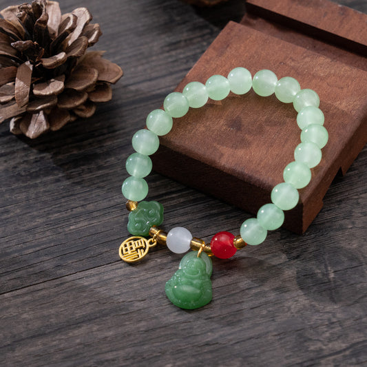 Jade Bliss Buddha Protection Bracelet