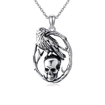Raven’s Omen Skull Necklace