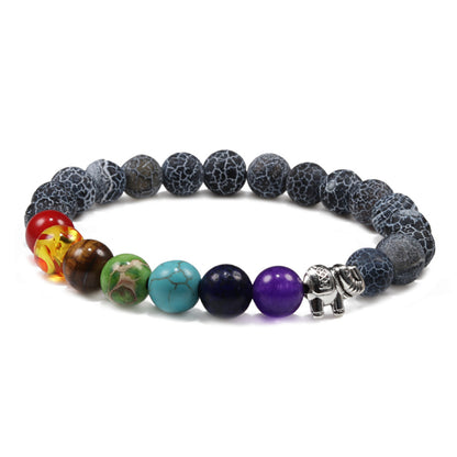 7 Chakras Elephant Energy Bracelet