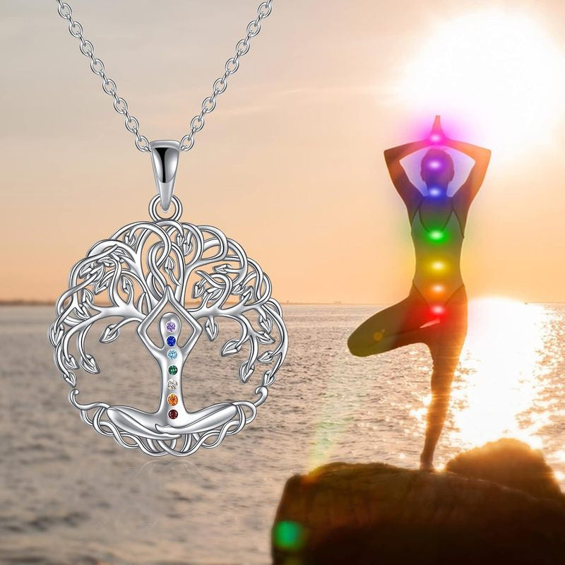 7 Chakras Tree of Life Energy Necklace