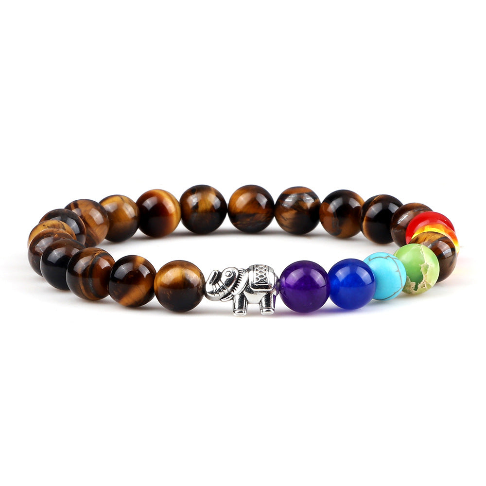 7 Chakras Elephant Energy Bracelet