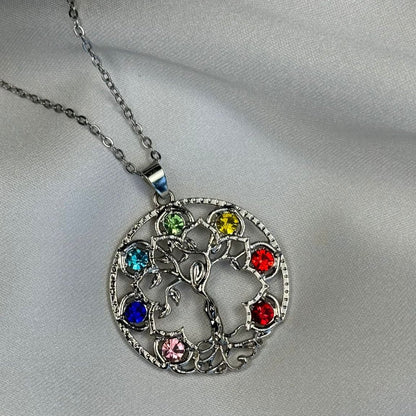 Tree Of Life Healing Crystal Necklace