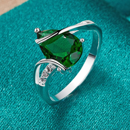 Heart of Serenity Emerald Ring