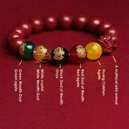 Cinnabar Pi Xiu Wealth Guardian Bracelet