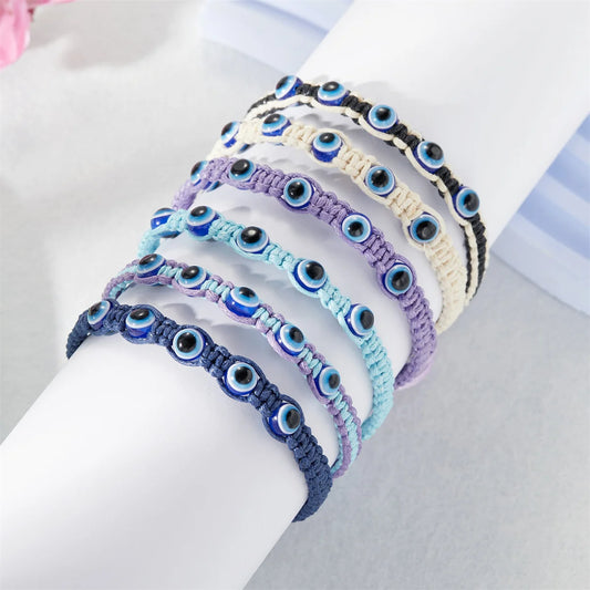 Spectrum Harmony Braided Evil Eye Bracelet