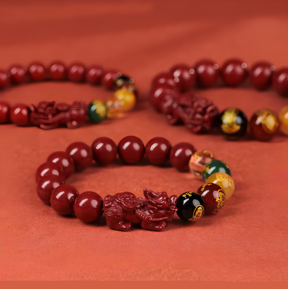 Cinnabar Pi Xiu Wealth Guardian Bracelet