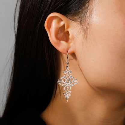 Mystic Lotus Flower Earrings