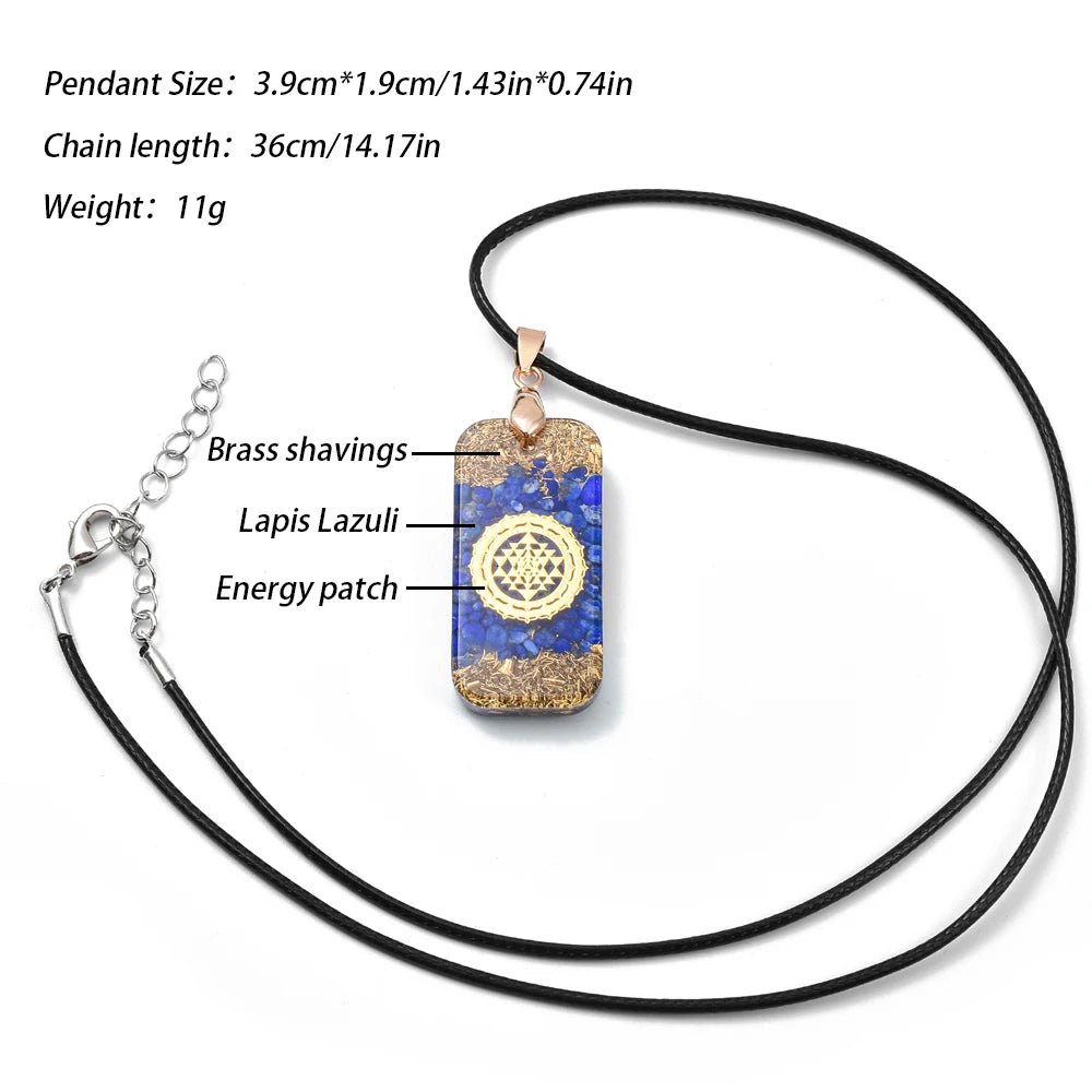 Dharma Crystal Protection Pendant Necklace