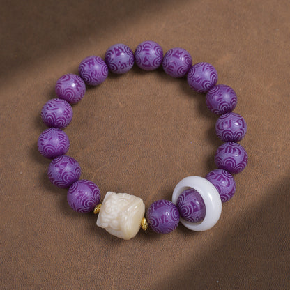 Sacred Lotus Amethyst Bracelet