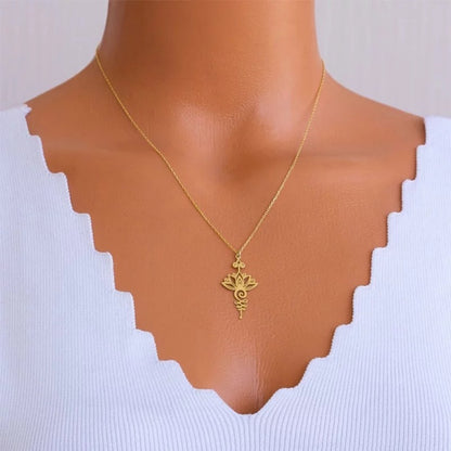 Mystic Lotus Flower Necklace