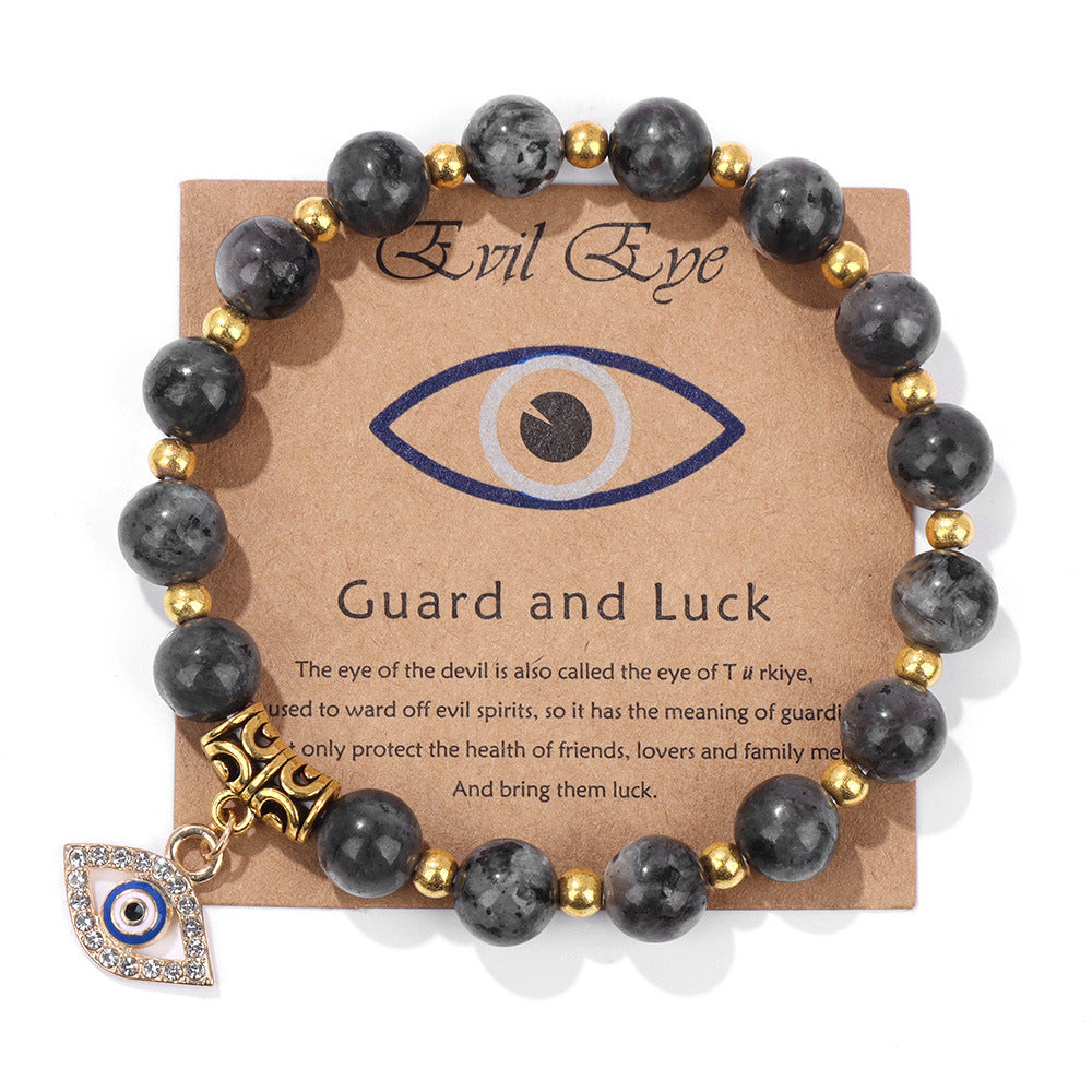 Amethyst Guardian Evil Eye Bracelet