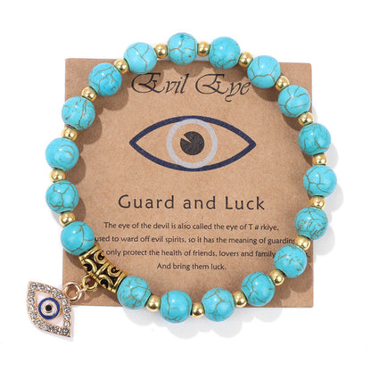 Amethyst Guardian Evil Eye Bracelet