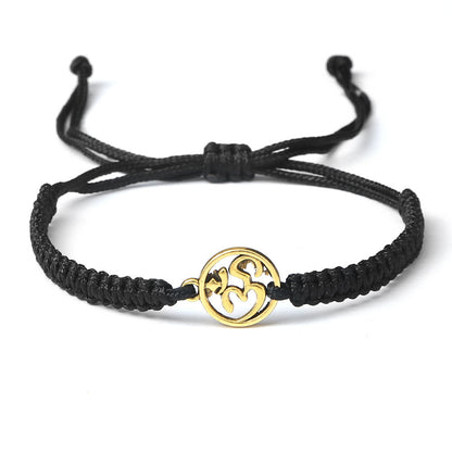 Braided Om Lucky Charm Bracelet