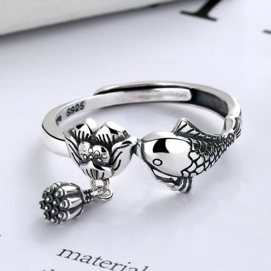 Lotus Tranquil Grace Koi Ring