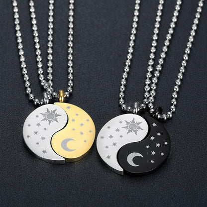 Unity Harmony Yin Yang Necklace Set