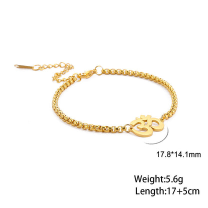 Lunar Harmony Om Bracelet