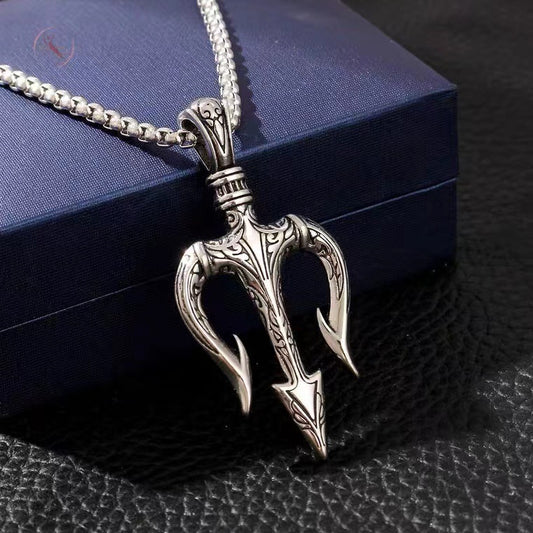 Stormforged Trident Pendant