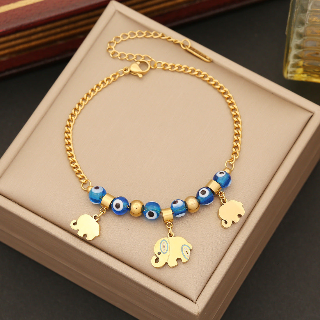 Aura of Protection Elephant Charm Bracelet