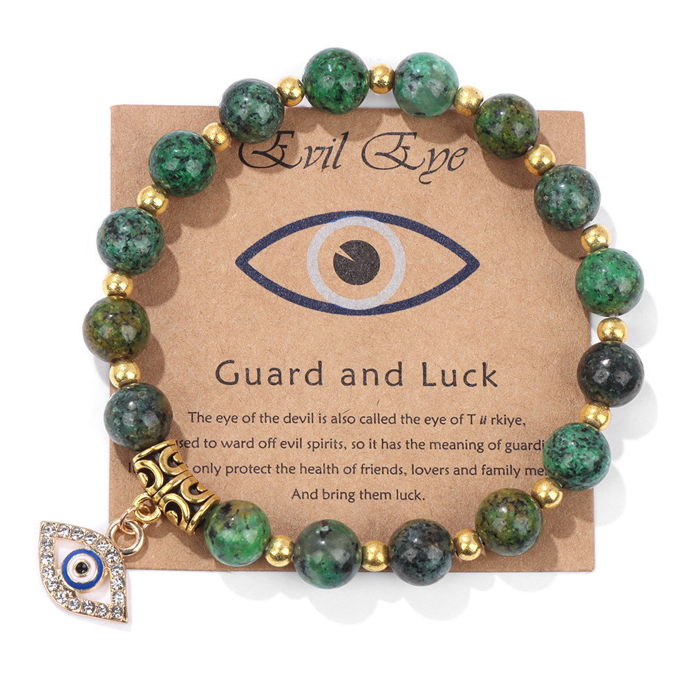 Amethyst Guardian Evil Eye Bracelet