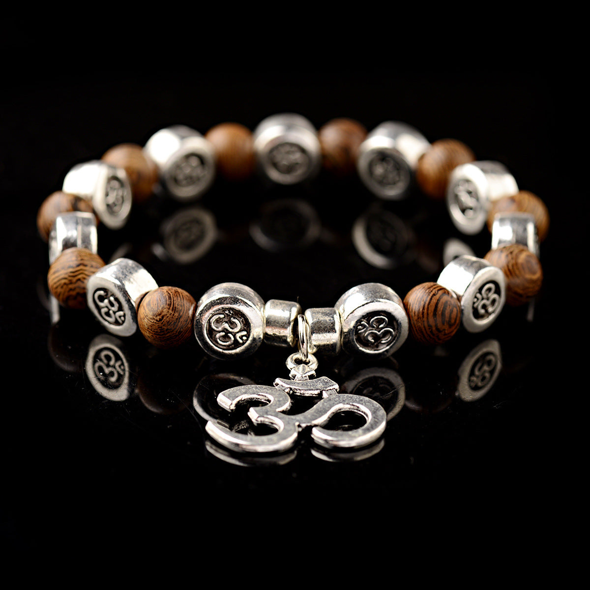 Om Serenity Lotus Bracelet