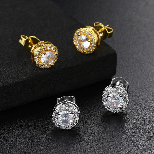Forged Gleam Zircon Studs