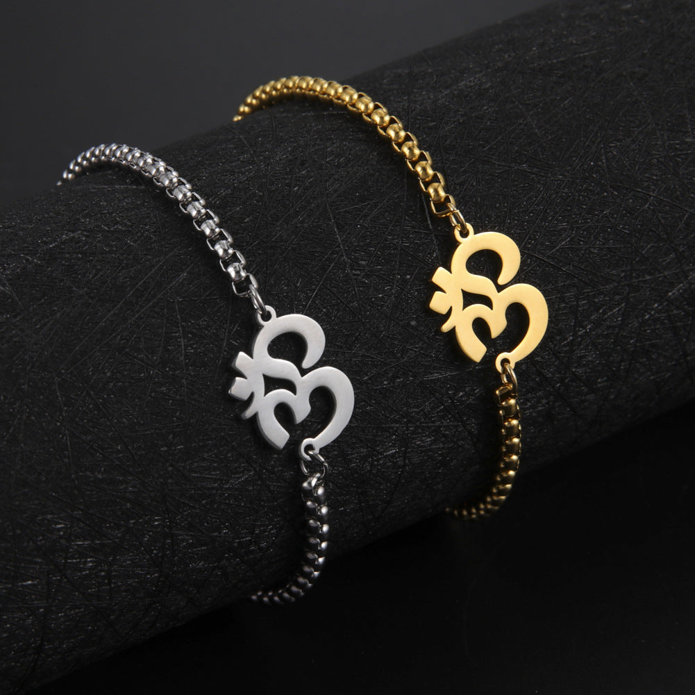 Lunar Harmony Om Bracelet