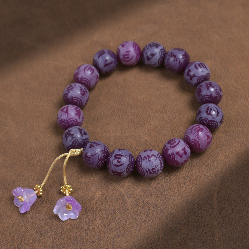 Sacred Lotus Amethyst Bracelet