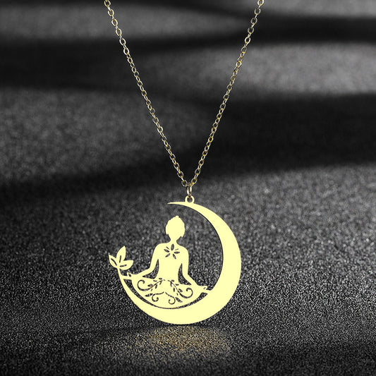 Celestial Harmony Lotus Necklace