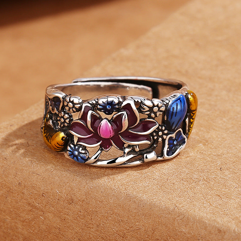 Lotus Rebirth Koi Harmony Ring