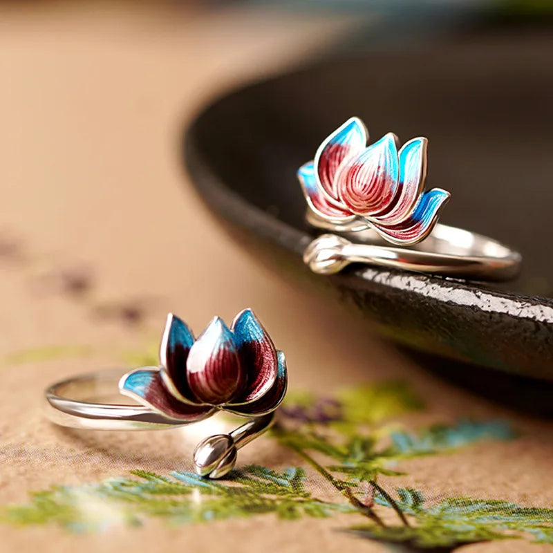 Zen Lotus Harmony Ring