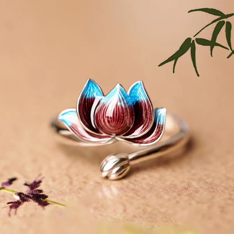 Zen Lotus Harmony Ring